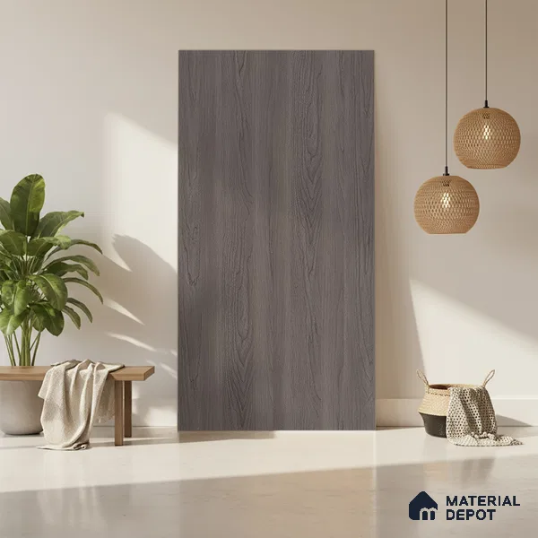 Wooden Look LM 13876 Smoked Brosse Pecan 8 ft x 4 ft Texture Finish Decorative Laminate - 1 mm | Suitable for TV Unit, Wardrobe, Kitchen Cabinets