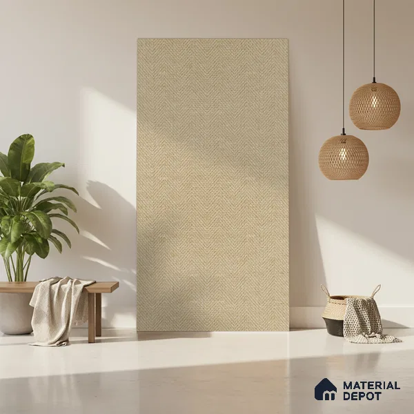 Beige Cane Look LM 20046 8 ft x 4 ft Texture Finish Decorative Laminate - 1 mm | Suitable for TV Unit, Wardrobe, Kitchen Cabinets