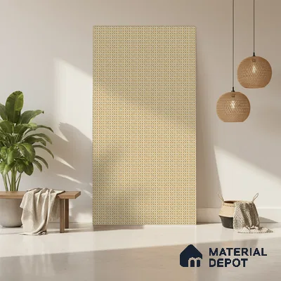 Brown Cane Look LM 20085 8 ft x 4 ft Texture Finish Decorative Laminate - 1 mm | Suitable for TV Unit, Wardrobe, Kitchen Cabinets
