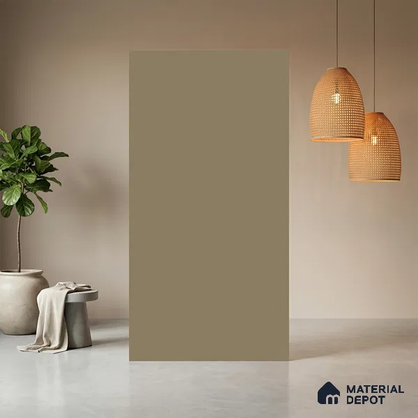 Warm Beige Solid Colors Look LM 01924 8 ft x 4 ft Matte Finish Decorative Laminate - 1 mm | Suitable for Living Room, Kitchen, Office