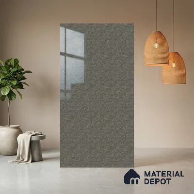 Grey Wave Look LM 13845 8 ft x 4 ft High Gloss Finish Decorative Laminate - 1 mm | Suitable for TV Unit, Wardrobe, Kitchen Cabinets