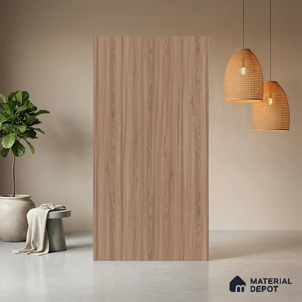 Wooden Look LM 13850 Nutmeg Dyed Veneer 8 ft x 4 ft Texture Finish Decorative Laminate - 1 mm | Suitable for TV Unit, Wardrobe, Kitchen Cabinets