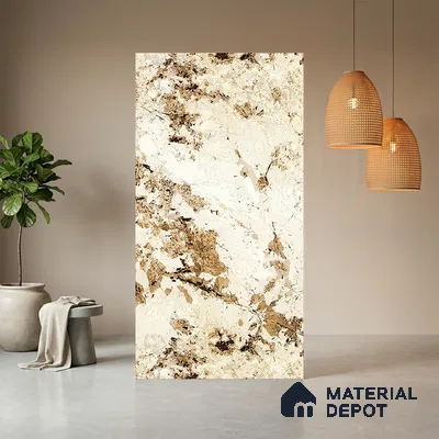 Stone Look LM 13858 8 ft x 4 ft Texture Finish Decorative Laminate - 1 mm | Suitable for TV Unit, Wardrobe, Kitchen Cabinets