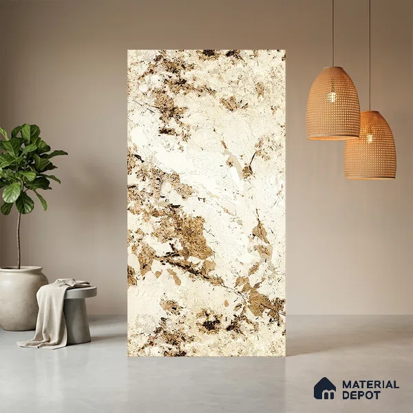 Stone Look LM 13858 8 ft x 4 ft Texture Finish Decorative Laminate - 1 mm | Suitable for TV Unit, Wardrobe, Kitchen Cabinets