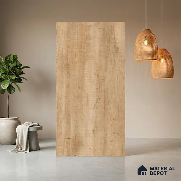 Wooden Look LM 13902 118 Swancut Wood 8 ft x 4 ft Texture Finish Decorative Laminate - 1 mm | Suitable for TV Unit, Wardrobe, Kitchen Cabinets