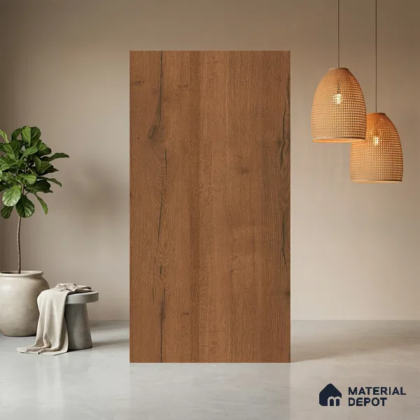 Wooden Look LM 13922 Columbian Wood 8 ft x 4 ft Texture Finish Decorative Laminate - 1 mm | Suitable for TV Unit, Wardrobe, Kitchen Cabinets