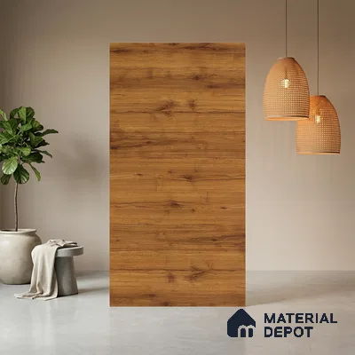 Wooden Look LM 13936 Chamios Tropical 8 ft x 4 ft Texture Finish Decorative Laminate - 1 mm | Suitable for TV Unit, Wardrobe, Kitchen Cabinets