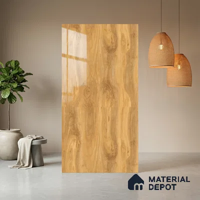 Wooden Look LM 13946 8 ft x 4 ft Glossy Finish Decorative Laminate - 1 mm | Suitable for TV Unit, Wardrobe, Kitchen Cabinets