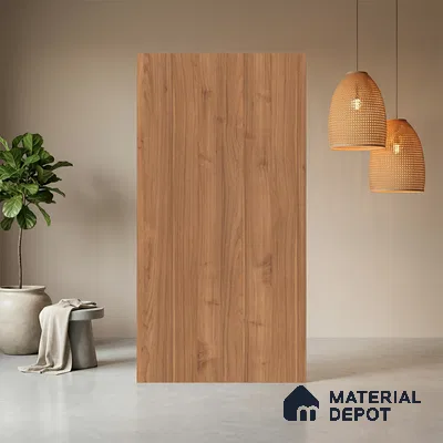 Wooden Look LM 17404 Sapped Walnut 10 ft x 4 ft Texture Finish Decorative Laminate - 1 mm | Suitable for TV Unit, Wardrobe, Kitchen Cabinets