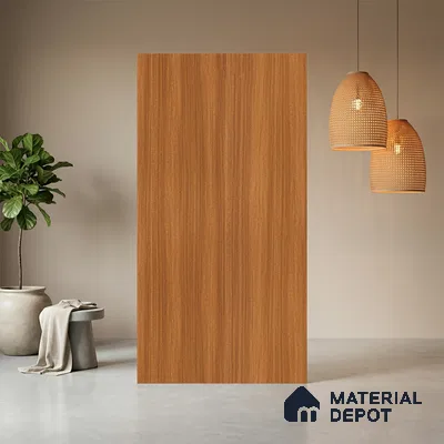 Wooden Look LM 17411 Natural Teak 10 ft x 4 ft Texture Finish Decorative Laminate - 1 mm | Suitable for TV Unit, Wardrobe, Kitchen Cabinets