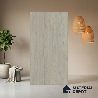Wooden Look LM 17426 Smoked Binca Pecan 10 ft x 4 ft Suede Finish Decorative Laminate - 1 mm | Suitable for TV Unit, Wardrobe, Kitchen Cabinets