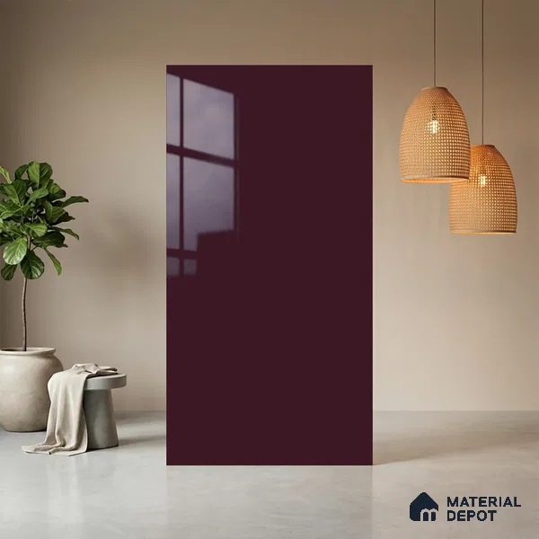 Pink Textured Solid Look LM 21331 8 ft x 4 ft Texture Finish Decorative Laminate - 1 mm | Suitable for TV Unit, Wardrobe, Kitchen Cabinets