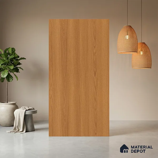 Wooden Look LM 21335 Classy Oak 8 ft x 4 ft Texture Finish Decorative Laminate - 1 mm | Suitable for TV Unit, Wardrobe, Kitchen Cabinets