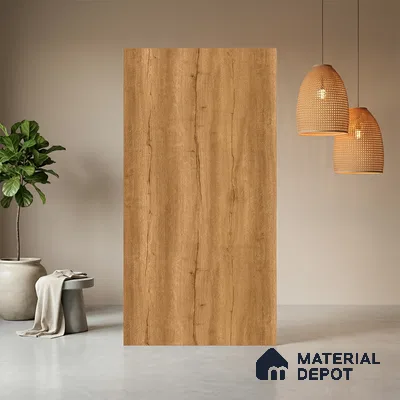 Wooden Look LM 21348 Regal Oak Light 8 ft x 4 ft Matte Finish Decorative Laminate - 1 mm | Suitable for TV Unit, Wardrobe, Kitchen Cabinets