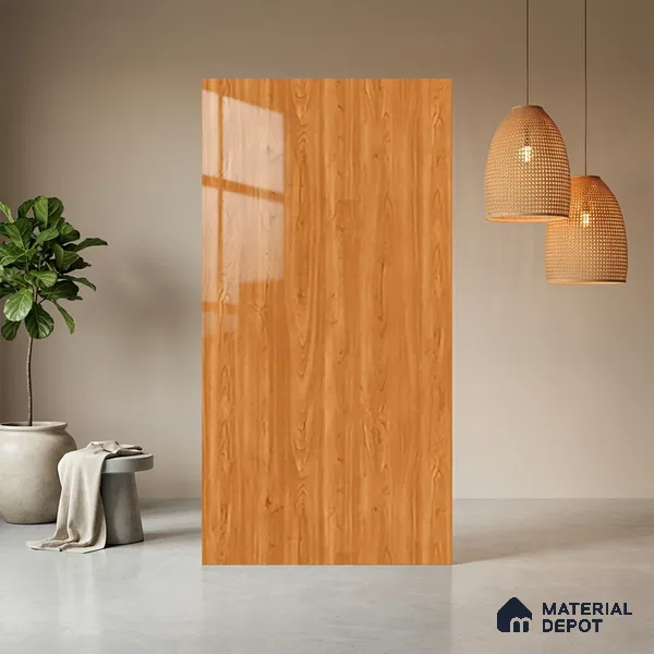 Wooden Look LM 21353 Crown Woody 8 ft x 4 ft Texture Finish Decorative Laminate - 1 mm | Suitable for TV Unit, Wardrobe, Kitchen Cabinets
