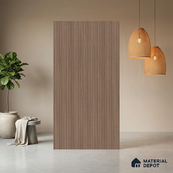 Wooden Fluted LM 21420 8 ft x 4 ft Texture Finish Decorative Laminate - 1 mm | Suitable for TV Unit,Wardrobe, Kitchen Cabinets