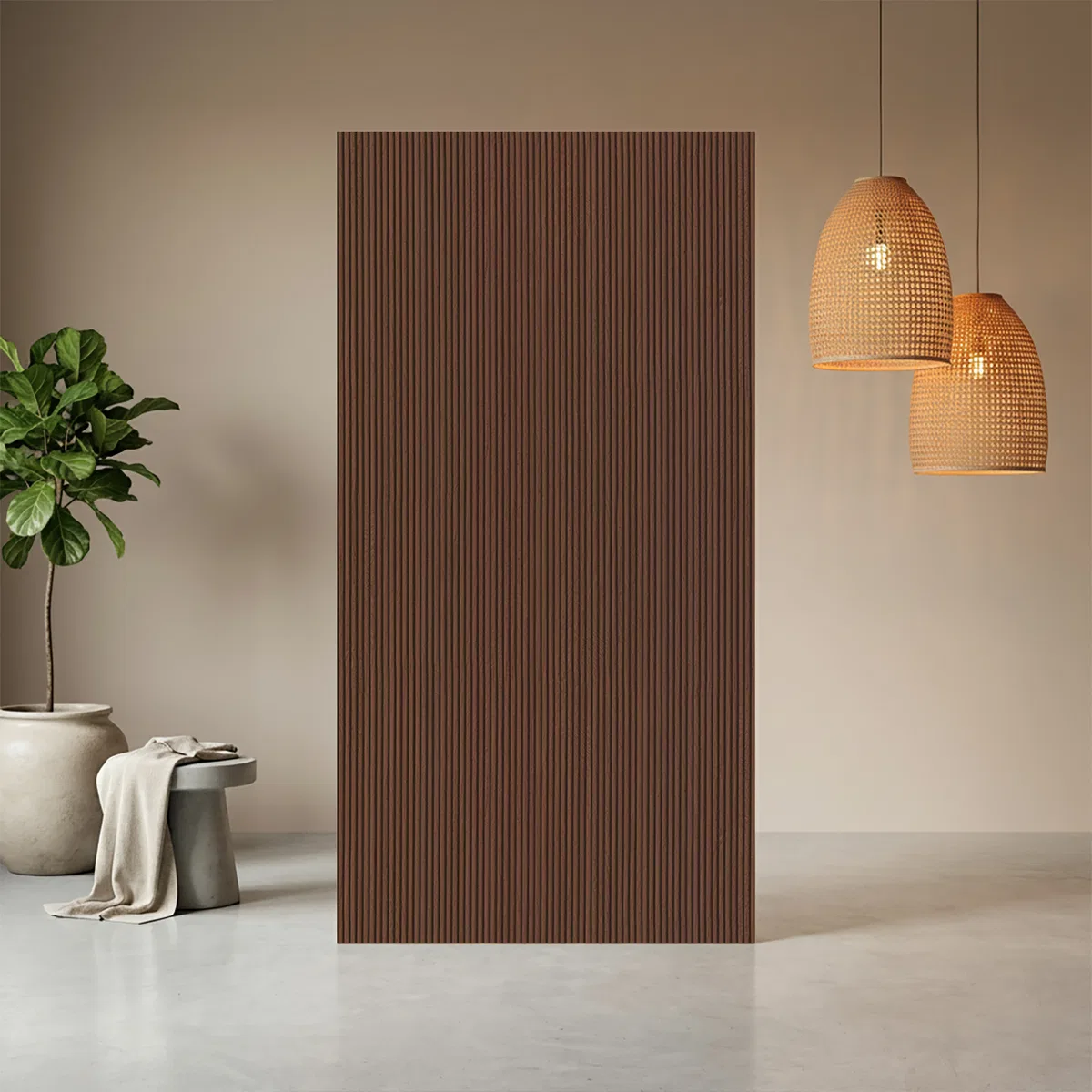 Wooden Fluted LM 21443 8 ft x 4 ft Texture | Material Depot