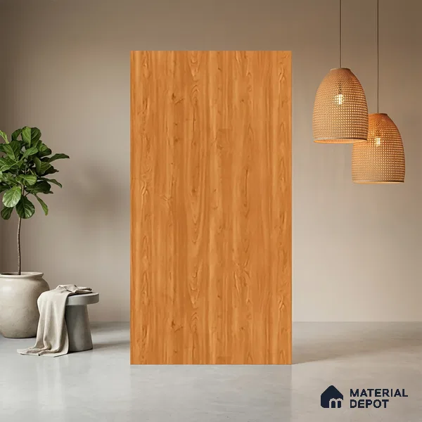 Wooden Look LM 21446 Crown Woody 8 ft x 4 ft Suede Finish Decorative Laminate - 1 mm | Suitable for TV Unit, Wardrobe, Kitchen Cabinets