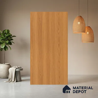 Wooden Look LM 21449 Classy Oak 8 ft x 4 ft Suede Finish Decorative Laminate - 1 mm | Suitable for TV Unit, Wardrobe, Kitchen Cabinets