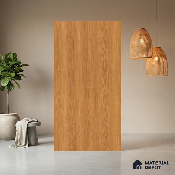 Wooden Look LM 21449 Classy Oak 8 ft x 4 ft Suede Finish Decorative Laminate - 1 mm | Suitable for TV Unit, Wardrobe, Kitchen Cabinets