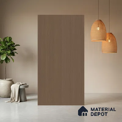 Wooden Look LM 21458 Castellano Oak Dark 8 ft x 4 ft Suede Finish Decorative Laminate - 1 mm | Suitable for TV Unit, Wardrobe, Kitchen Cabinets