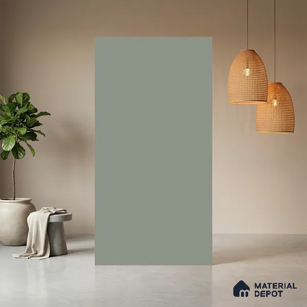 Light Grey Fluted Solid Color LM 23719 8 ft x 4 ft Matte Finish Decorative Laminate - 1 mm | Suitable for TV Unit,Wardrobe, Kitchen Cabinets