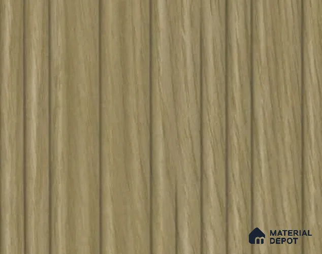 SU 6804 Medium Flutedwood Brown Suede Finish Decorative Laminate | Suitable for interior applications in Kitchen Cabinates, Furniture, Wardrobe - 1 mm