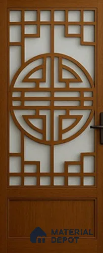 Duco Paintable Traditional Oriental Geometric 4.2 ft x 2.6 ft CNC Made MDF Panel - 12 mm