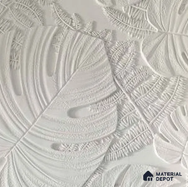 Duco Paintable Tropical Leaf 8 ft x 4 ft CNC Made HDHMR Panel - 25 mm