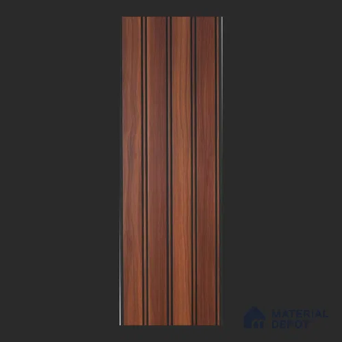 Brown Wood Look PVC Louver/Panel | 10 ft x 1 ft | 10 - mm | PN 07842