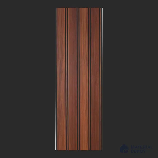 Brown Wood Look PVC Louver/Panel | 10 ft x 1 ft | 10 - mm | PN 07842