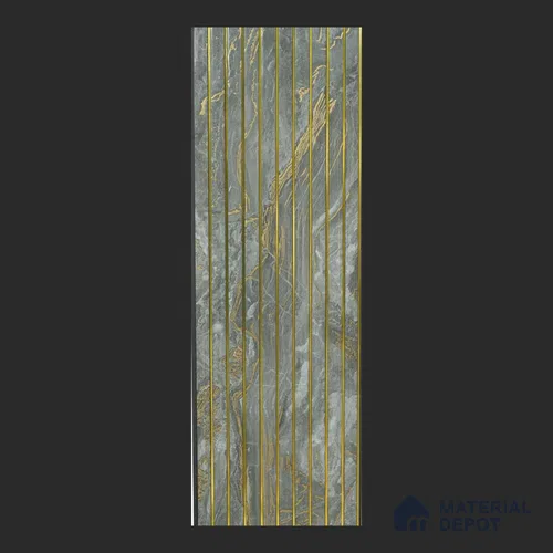 Grey Marble Look PVC Louver/Panel | 10 ft x 1 ft | 10 - mm | PN 08032