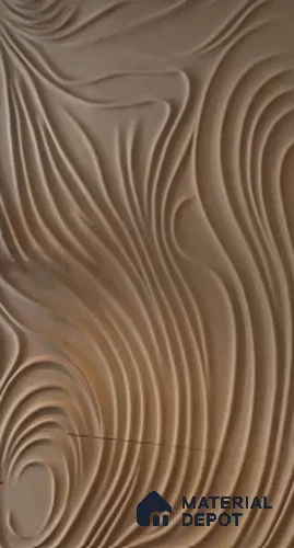 Wave Ocean 8.5 ft Height x 7ft Width CNC Made HDHMR Panel - 25 mm