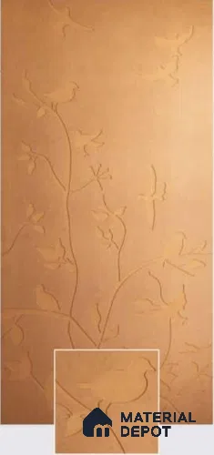 Duco Paintable Whispering Vines 8 ft x 4 ft CNC Made HDHMR Panel - 12 mm