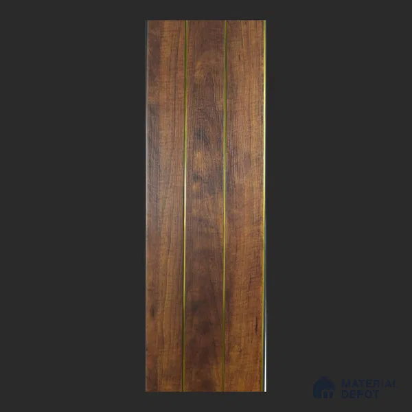 Brown Wood Look PVC Louver/Panel | 10 ft x 1 ft | 10 - mm | PN 08024