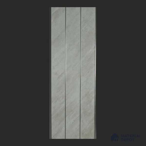 Grey Stone Look PVC Louver/Panel | 10 ft x 1 ft | 10 - mm | PN 08027