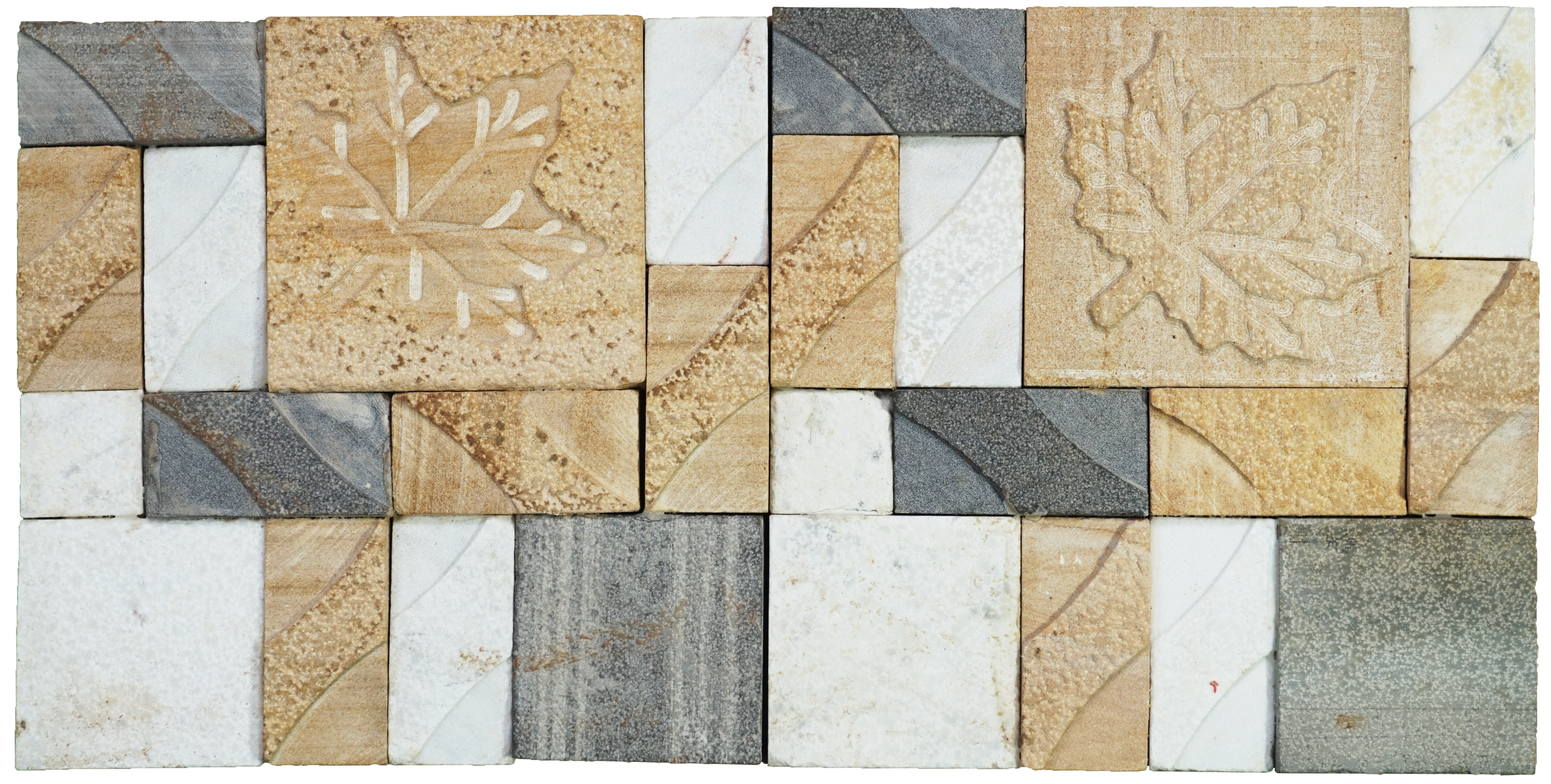 WL 00080 Ash Maple 300 x 300 mm Natural Stone Wall Cladding | Stone is a Natural Product, Please Expect Variation in Shades