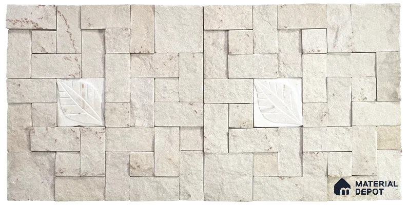 WL 00081 Aspen 300 x 300 mm Natural Stone Wall Cladding |  Stone is a Natural Product, Please Expect Variation in Shades