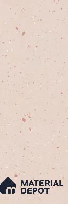 Terrazzo Large Format Slab TL 12665 Pallazio Blossom 8 ft x 2.62 ft White Fullbody Glossy Finish - 15 mm | Suitable for Counter Top, Table Top & Window Frame