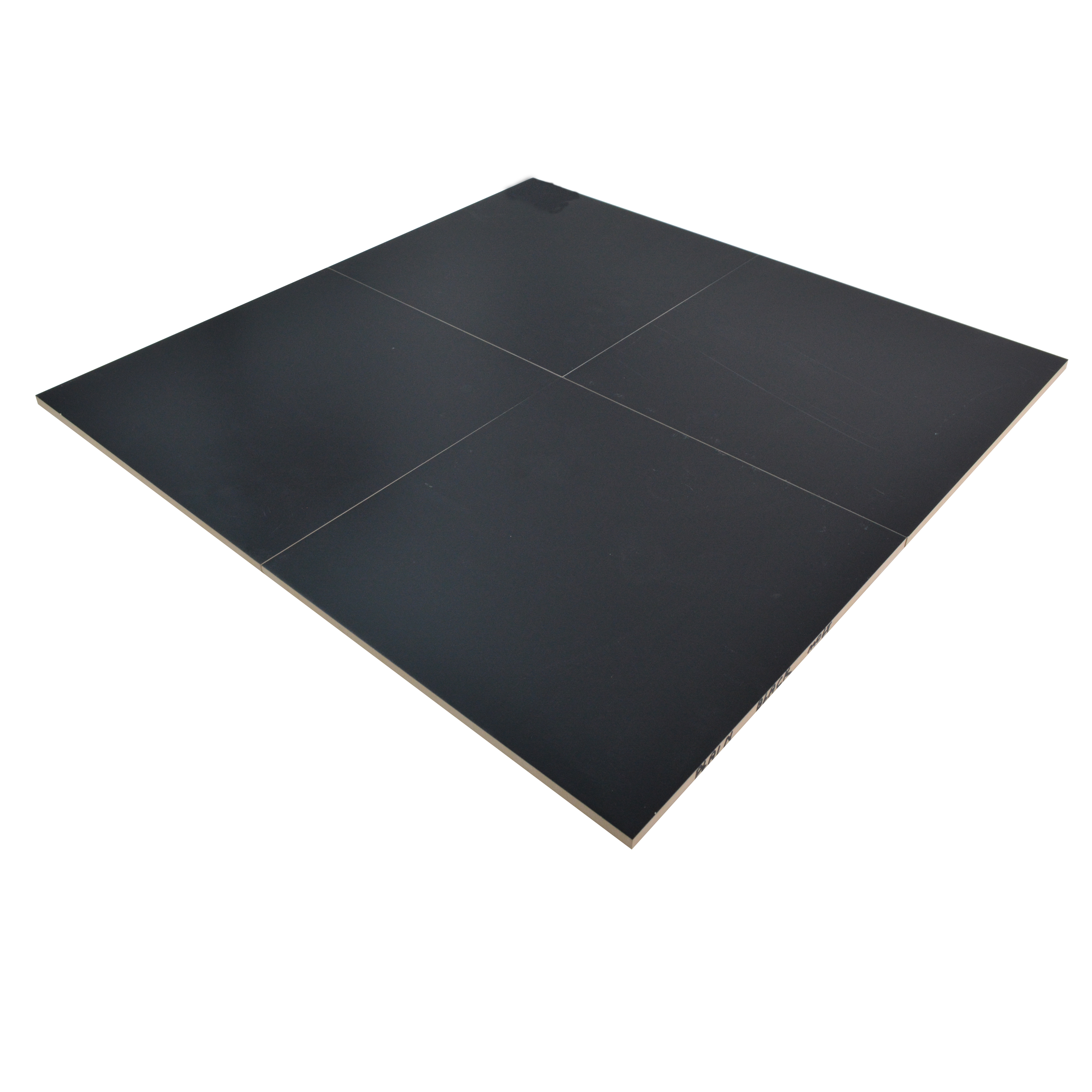 Plain Pastel Wall & Floor Tile TL 04934 B Base & Bloom Plain Terra Plain Black 1 ft x 1 ft Ceramic Matte Finish - 9 mm | Suitable for Living Room, Bedroom, Bathroom, Courtyard, Balcony