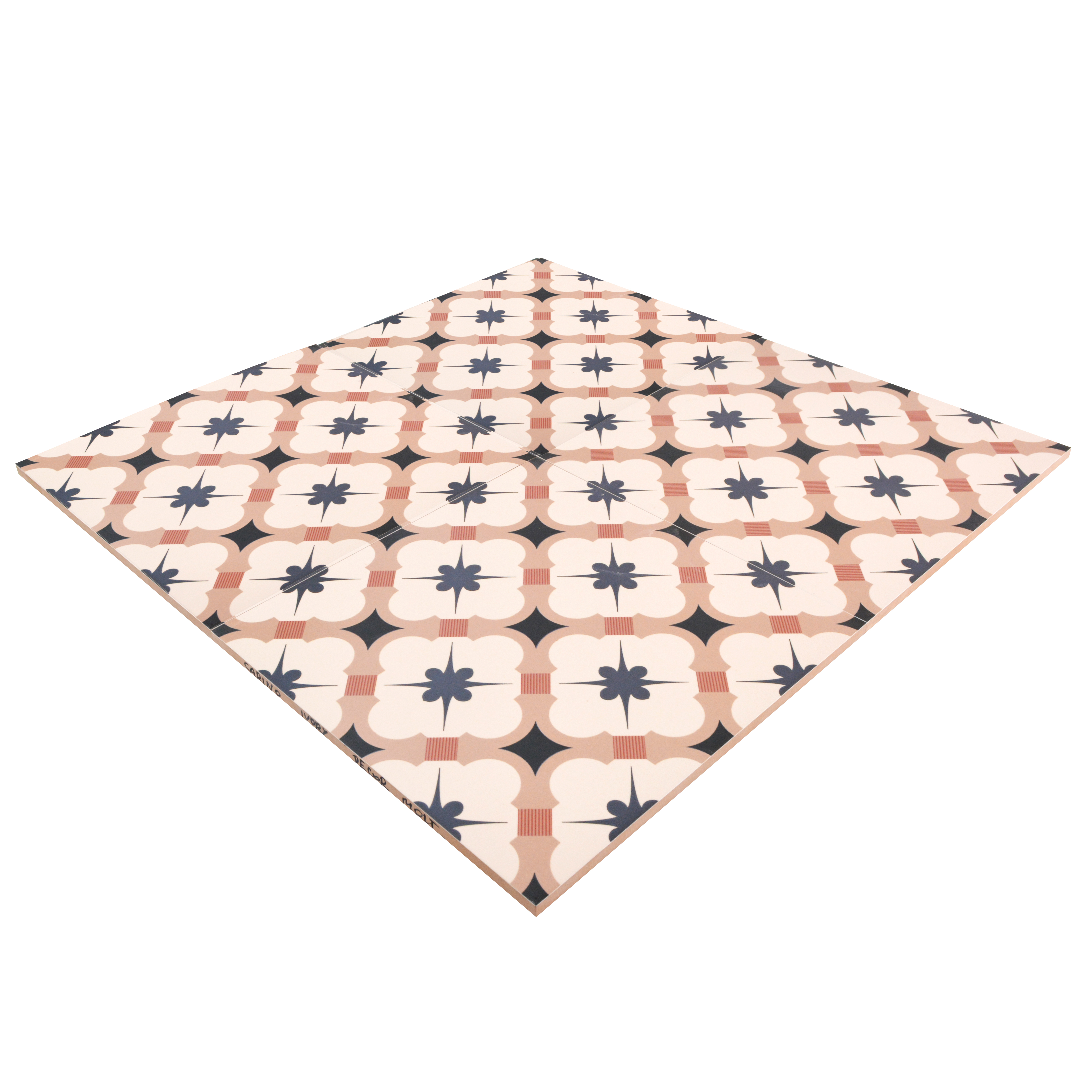 Moroccan Wall & Floor Tile TL 04932 Marrakech Starry Caramel 1 ft x 1 ft Ceramic Matte Finish - 9 mm | Suitable For Kitchen, Bathroom, Entryway | Please Expect a Slight Variation of Pattern