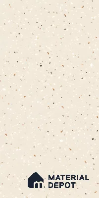 Terrazzo Floor & Wall Tile TL 06122 C Cementi Crema Terrazo 4 ft x 2 ft Vitrified Matte Finish - 9 mm | Suitable For Living Room, Bedroom, Bathroom, Kitchen