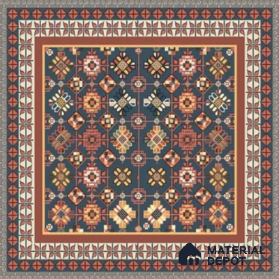 Moroccan Wall Tile TL 11789 | 1 ft x 1 ft Ceramic Matte Tile - 9 mm | Suitable For Bathroom, Bedroom, Kitchen