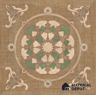 Moroccan Wall Tile TL 11784 | 1 ft x 1 ft Ceramic Matte Tile - 9 mm