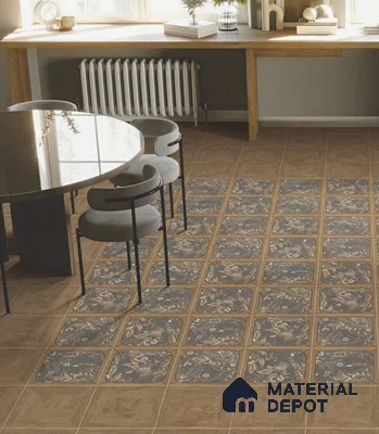 Moroccan Wall Tile TL 11795 | 1 ft x 1 ft Ceramic Matte Tile - 9 mm | Suitable For Bathroom, Balcony, Kitchen
