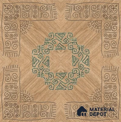 Moroccan Wall Tile TL 11783 | 1 ft x 1 ft Ceramic Matte Tile - 9 mm