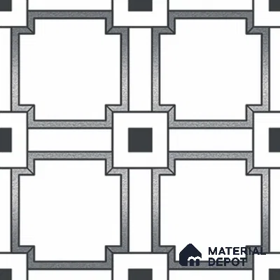 Multifired Moroccan Wall Tile TL 11781 | 1 ft x 1 ft Ceramic Metallic Glue Matte Tile - 9 mm | Suitable For Bathroom, Dining Area, Kitchen