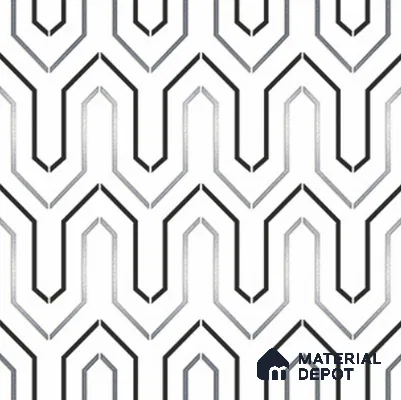 Multifired Moroccan Wall Tile TL 11779 | 1 ft x 1 ft Ceramic Metallic Glue Matte Tile - 9 mm | Suitable For Bathroom, Dining Area, Kitchen