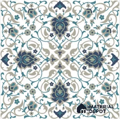 Moroccan Wall Tile TL 11790 | 1 ft x 1 ft Ceramic Matte Tile - 9 mm