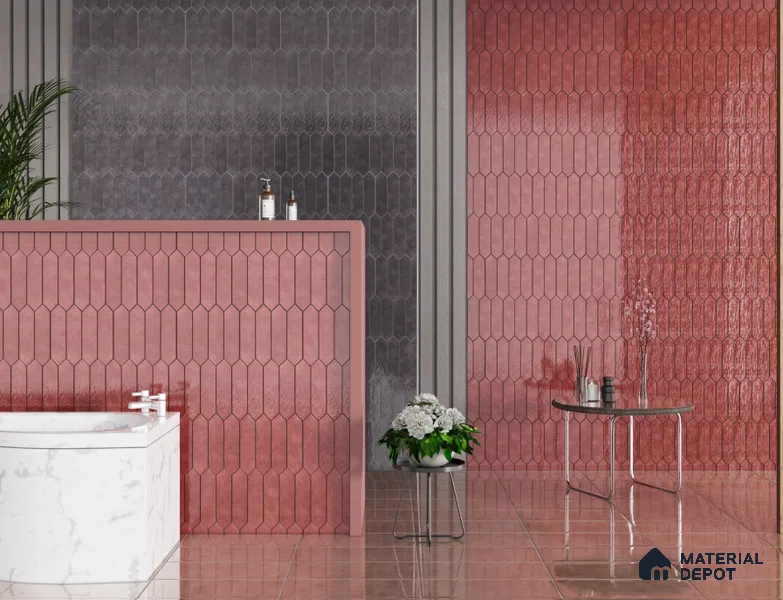 Subway Wall Tile TL 11810 C | 1 ft x 3 in Ceramic Glossy Tile - 9 mm